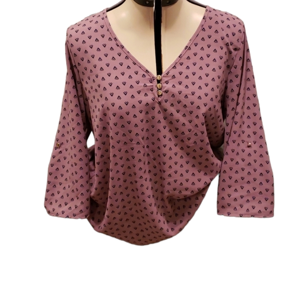 Nwot purple classy silk shirt